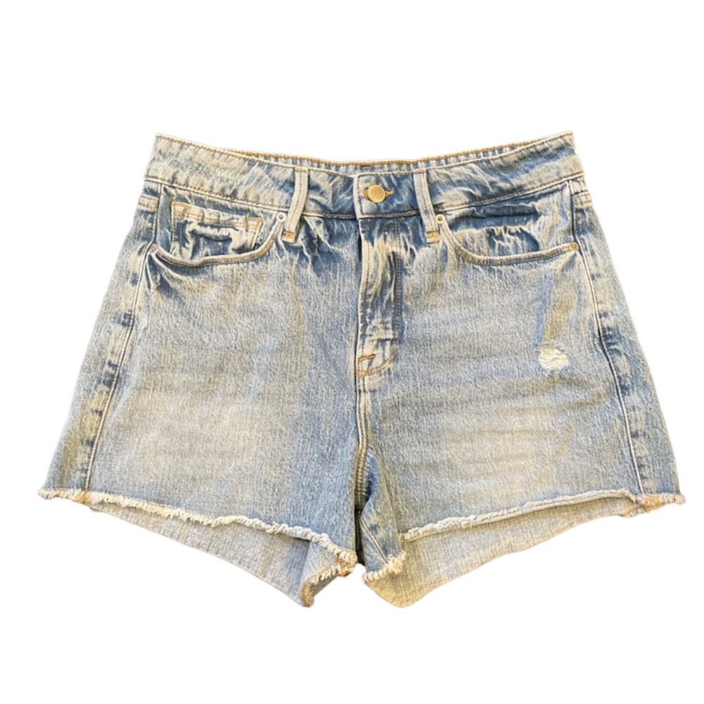 GOOD AMERICAN High-Waisted Denim Shorts